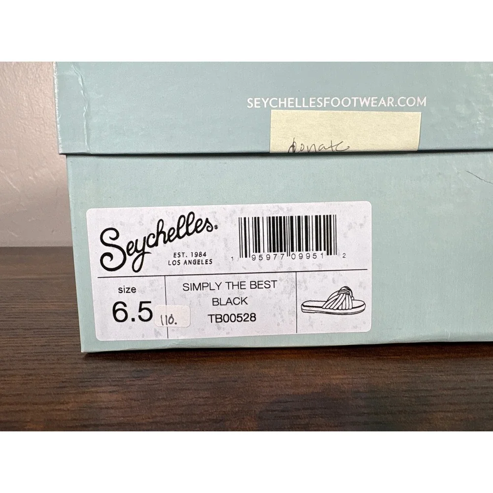 Seychelles Black Knotted Slide Sandals - Picture 9 of 9